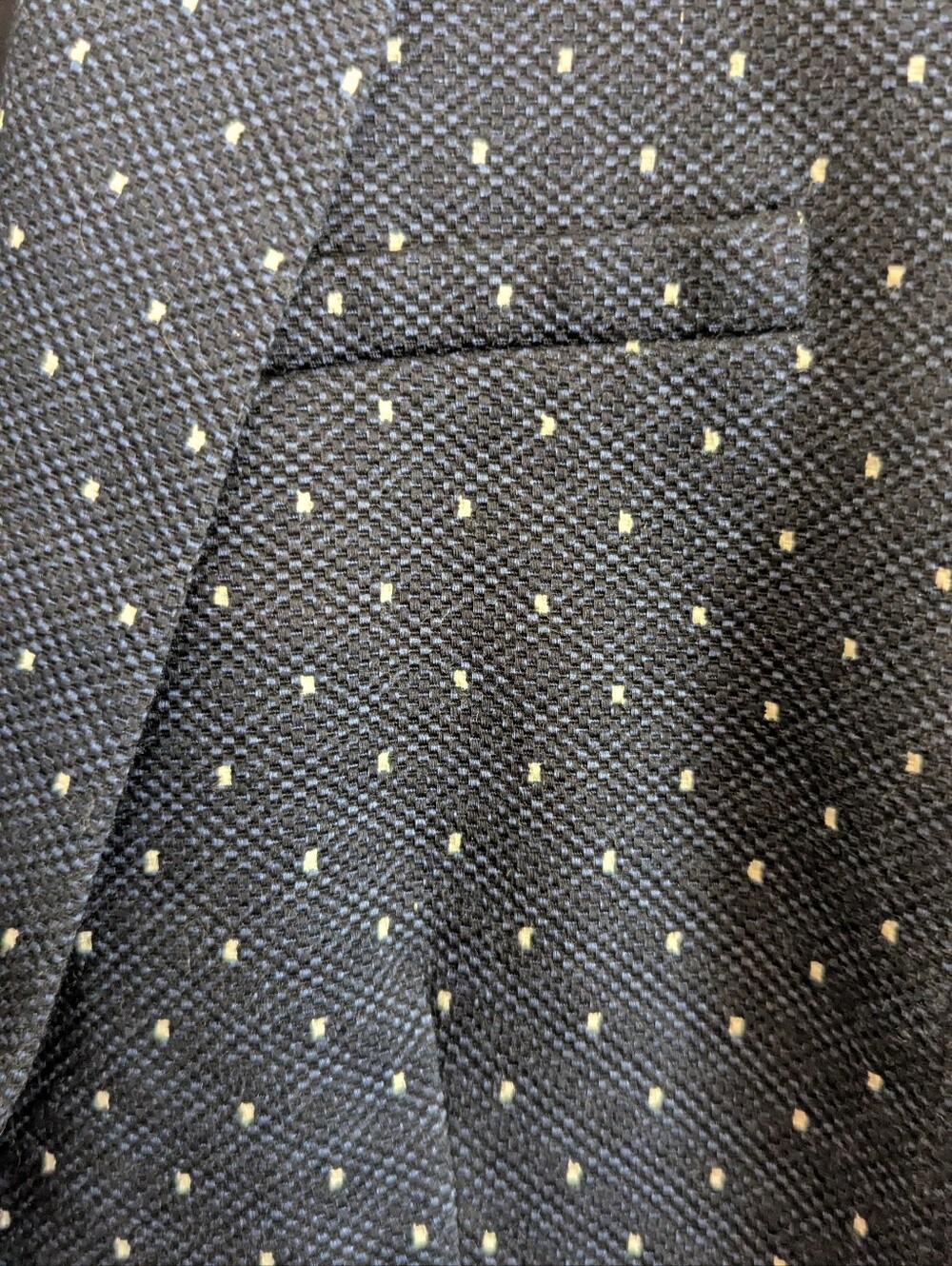 Banana Republic Jacquard Navy Cotton Stretch Blazer 10 - Picture 9 of 13
